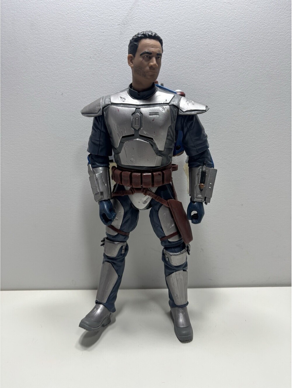 Star Wars Episode II Jango Fett 12" Deluxe Action Figure Hasbro 2002 Incomplete